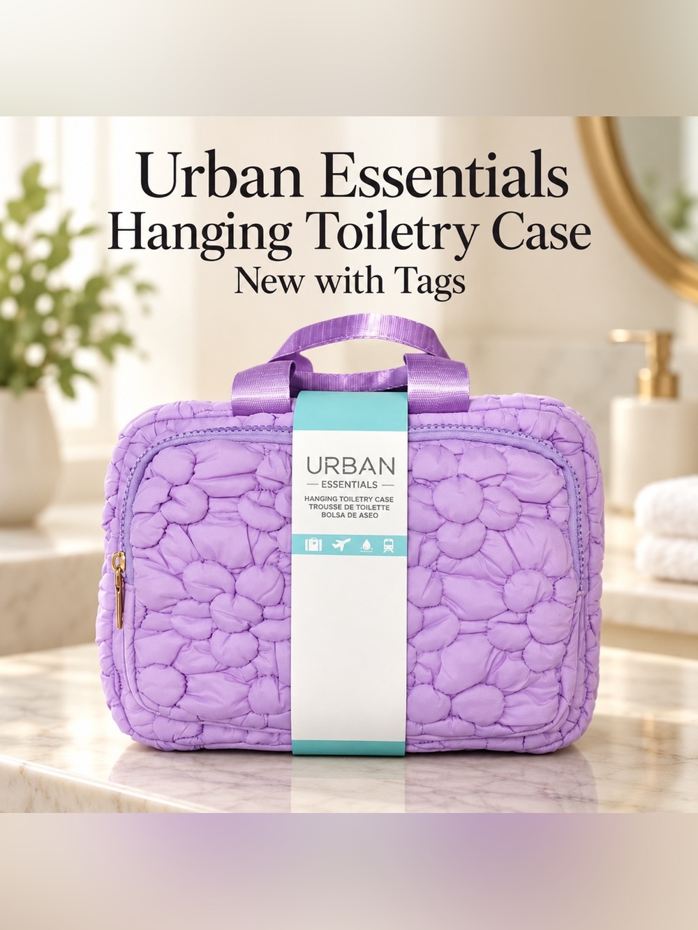 Urban Essentials Hanging Toiletry Case – Brand NEW with Tags